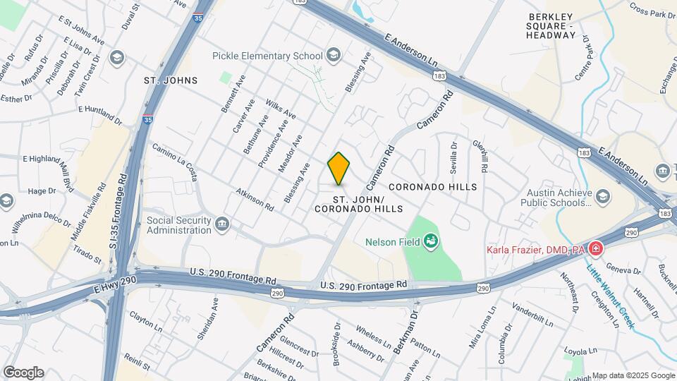 1303 E St Johns Ave Map and Location Details