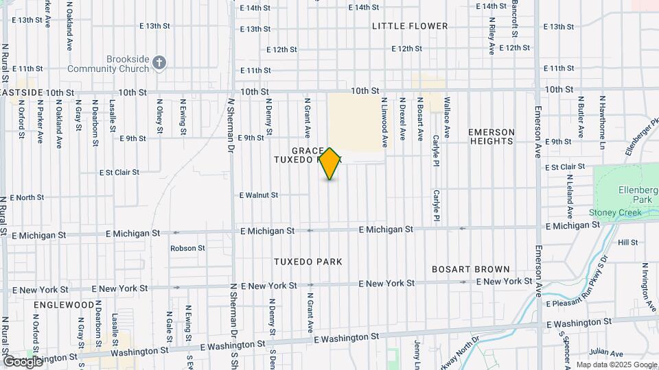 703 N Gladstone Ave Map and Location Details