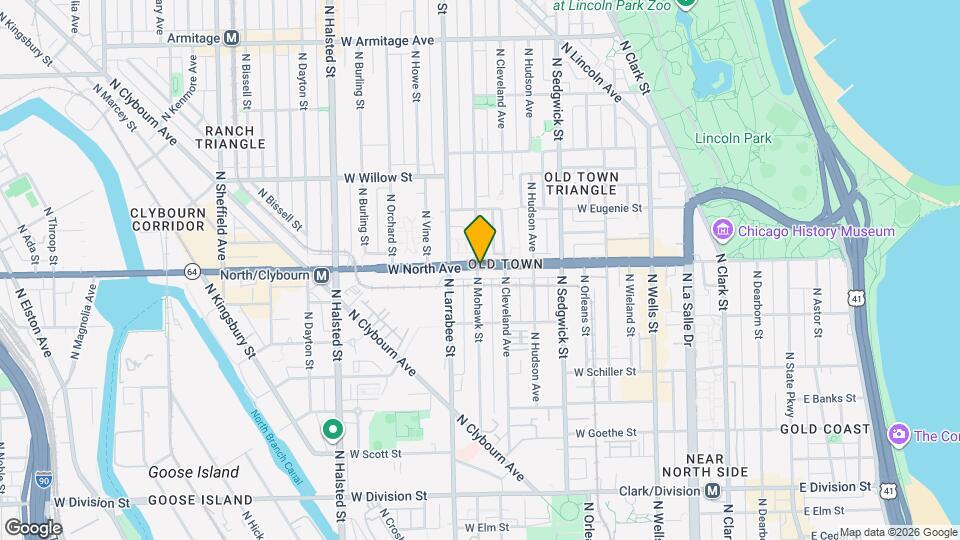 1553 N Mohawk St, Unit M07H Map and Location Details