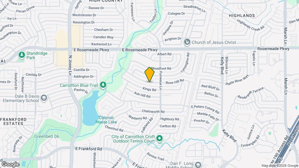 2036 Rose Hill Rd Map and Location Details