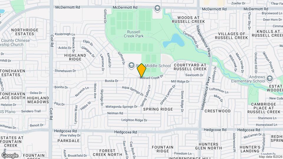 8317 Salado Springs Dr Map and Location Details