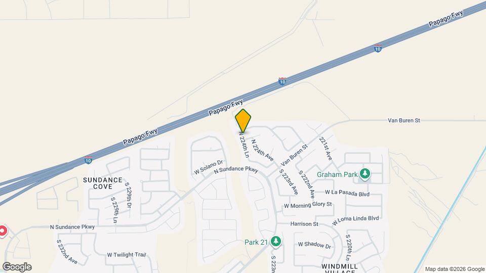 22478 W Adams St Map and Location Details