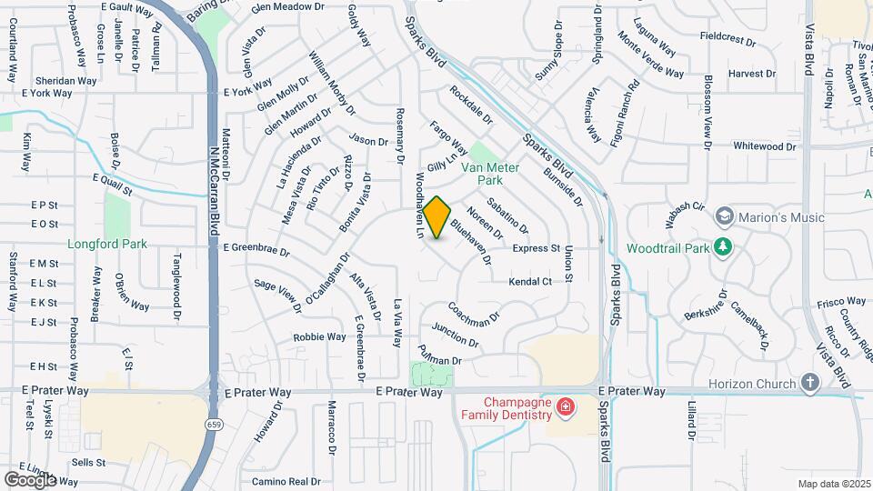 1582 Woodhaven Ln Map and Location Details