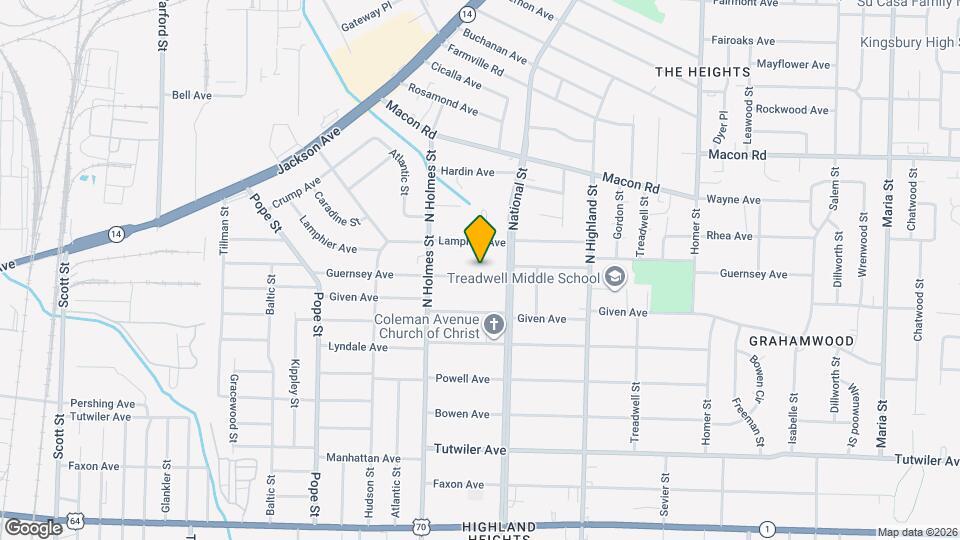 3354 Guernsey Ave Map and Location Details