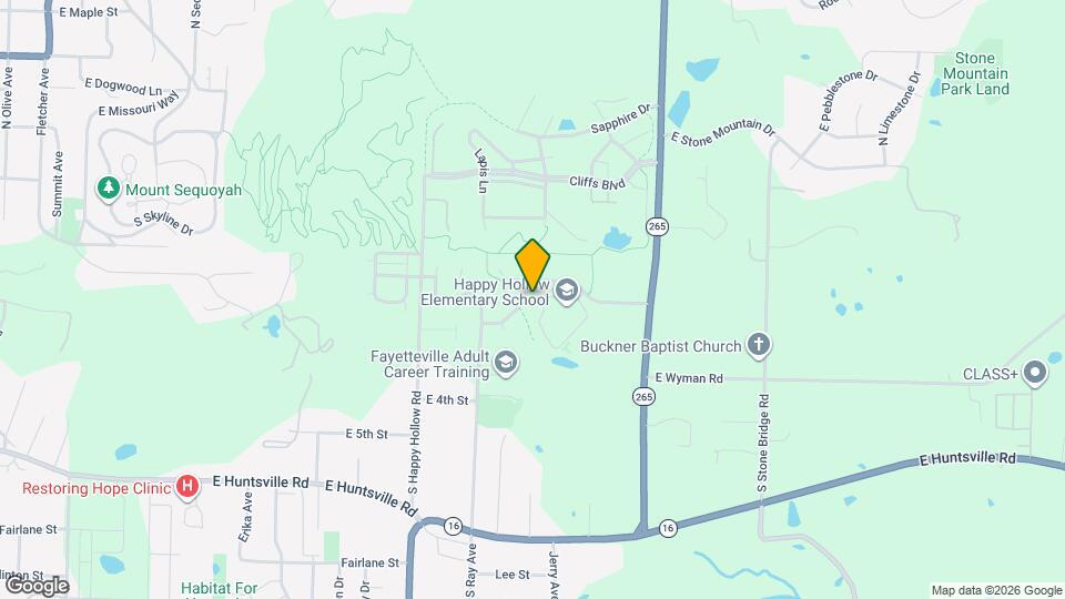 160 S Woodsprings Dr Map and Location Details