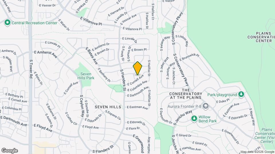 19857 E Cornell Ave Map and Location Details