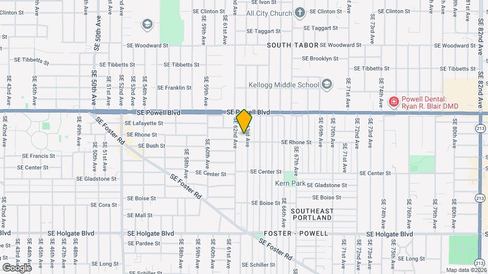 3621 SE 63rd Ave Map and Location Details