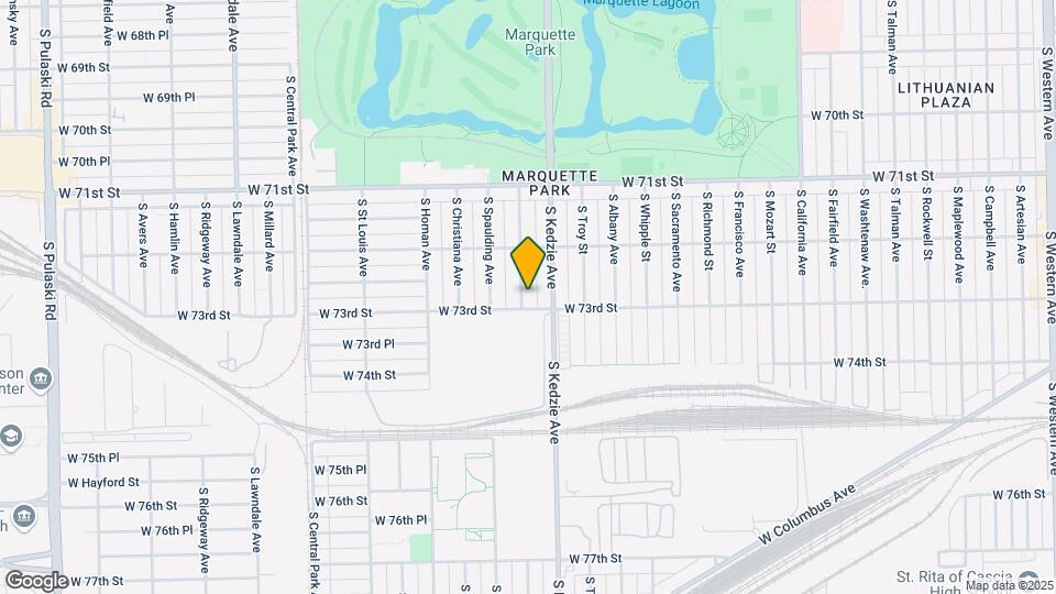 7249 S Sawyer Ave Map and Location Details