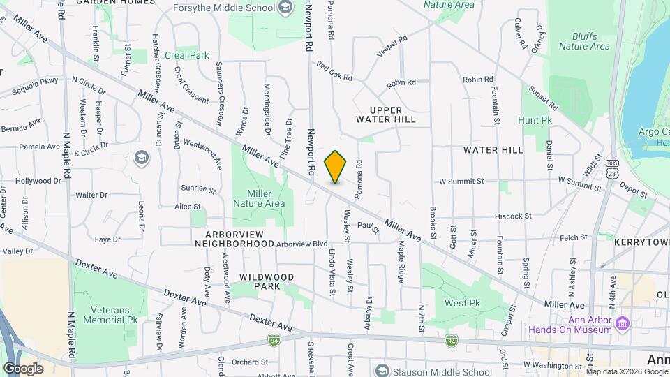 1334 Miller Ave Map and Location Details