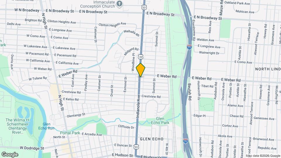 2956 Indianola Ave Mapa y Detalles de la Ubicación