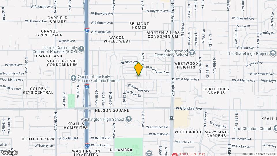 2114 West Myrtle Ave Map and Location Details