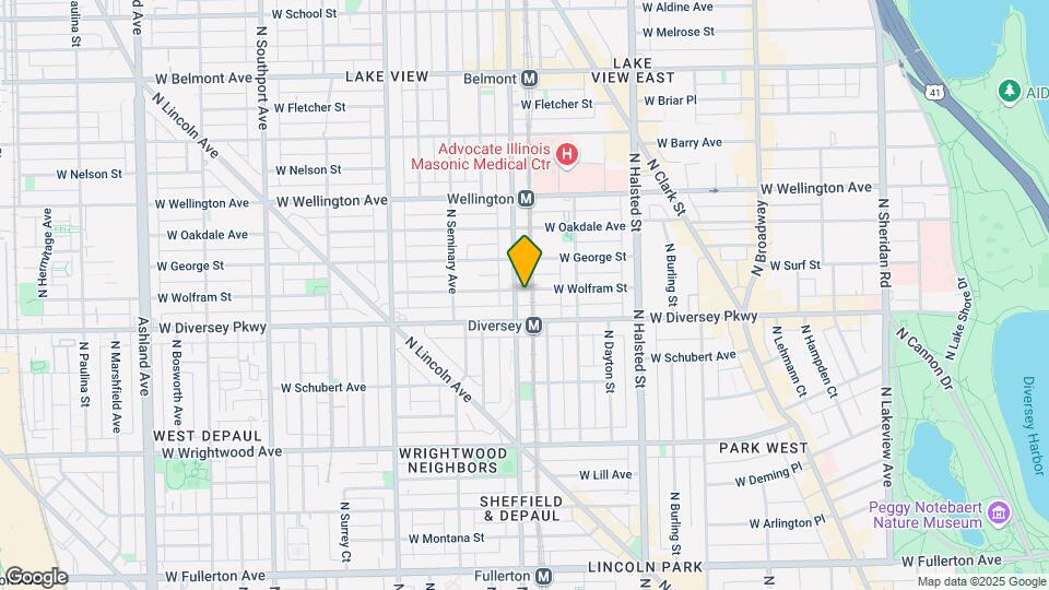 2825 N Sheffield Ave, Unit 2824-2 Map and Location Details