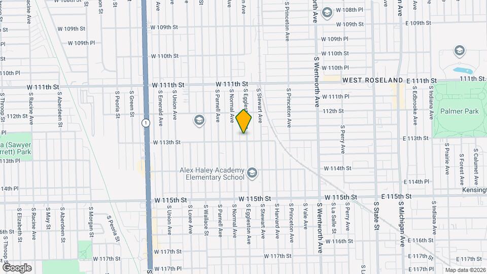 11252 S Eggleston Ave Map and Location Details