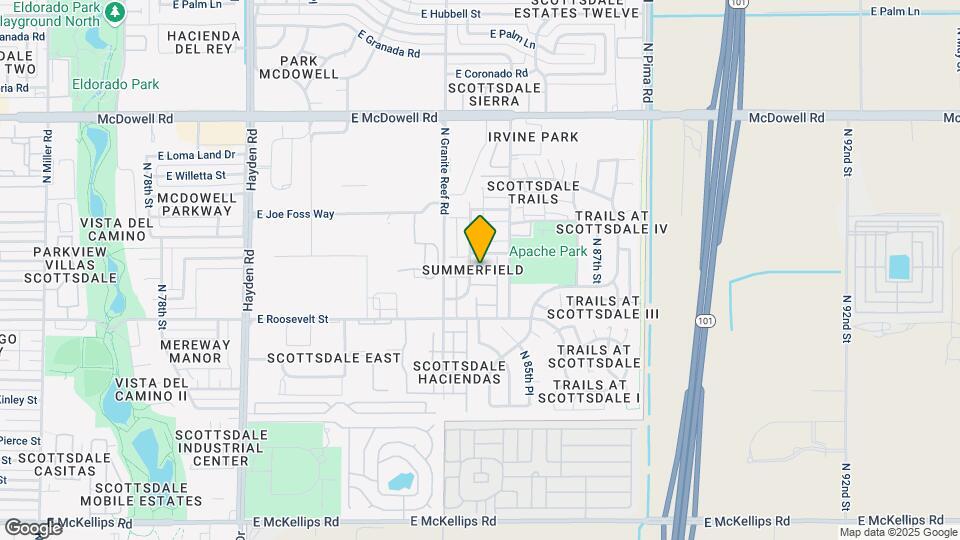 1115 N 84th Pl Map and Location Details