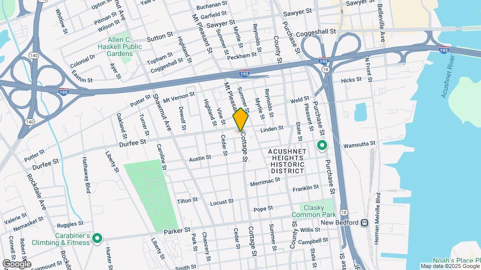 685 Cottage St Map and Location Details