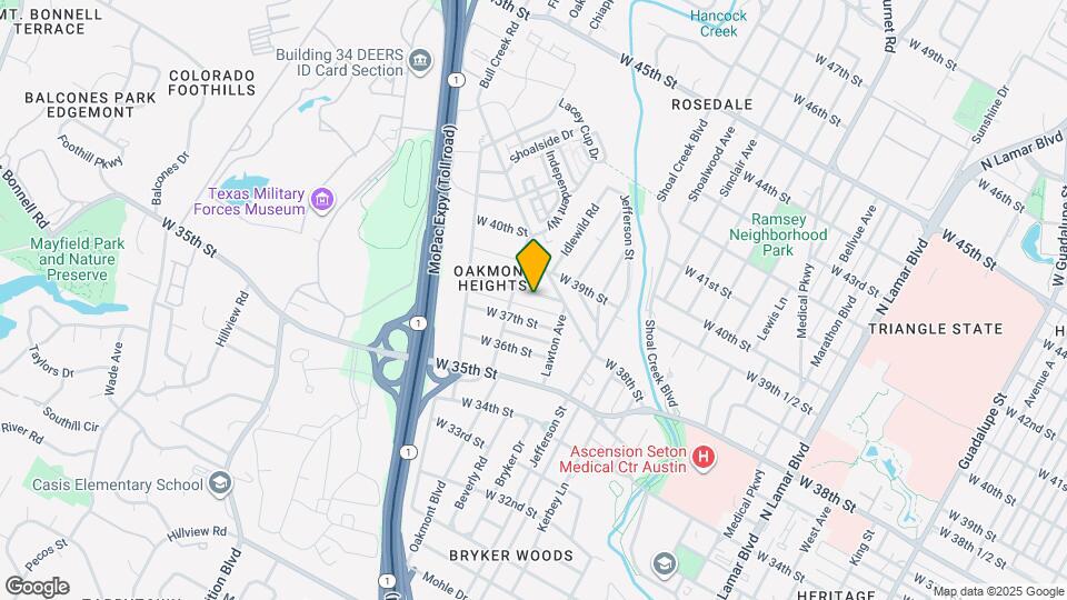 1815 W 38th St Map and Location Details