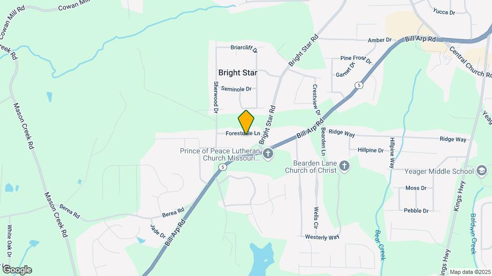 6604 Forestdale Ln Map and Location Details