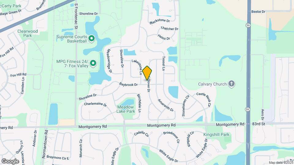 1065 Red Clover Dr Map and Location Details