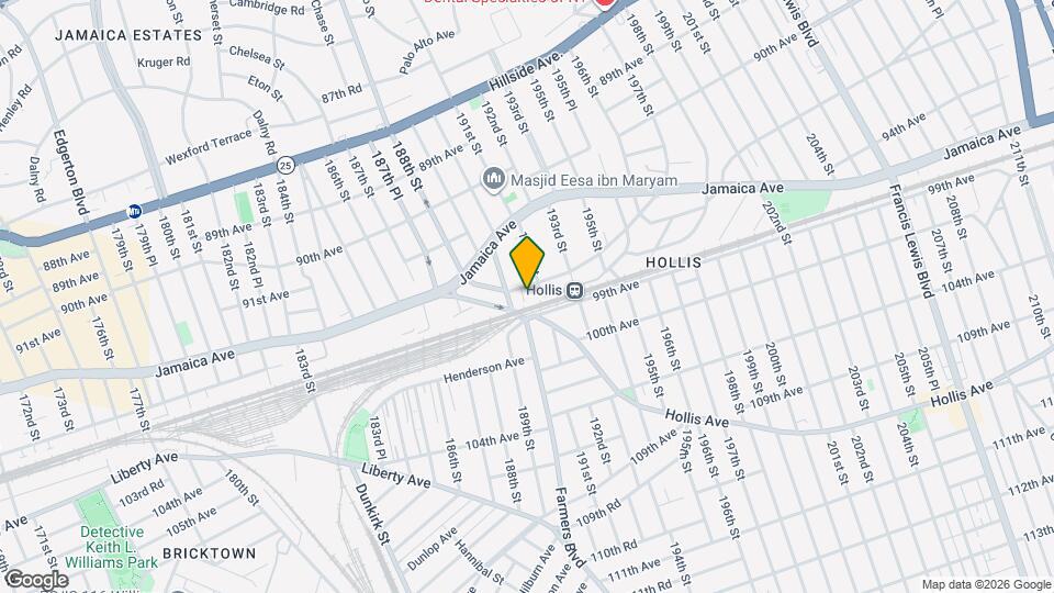 190-18 Woodhull Ave Map and Location Details