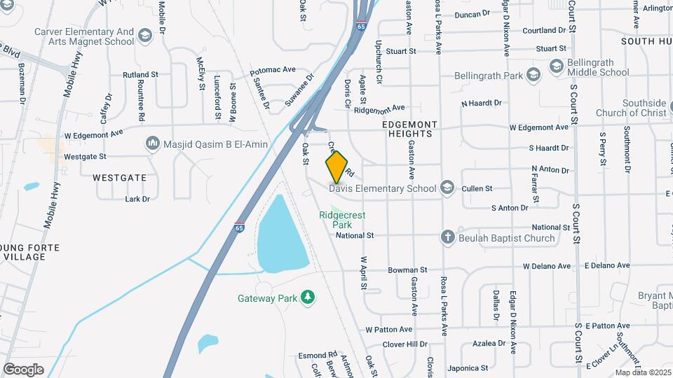 940 Ridgecrest St Map and Location Details