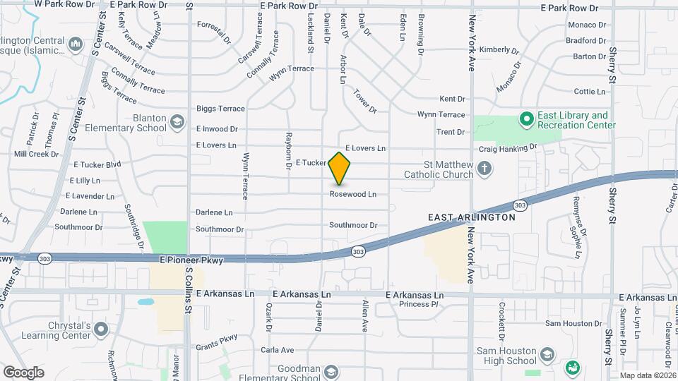 1409 Rosewood Ln Map and Location Details