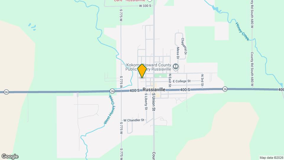 2297 County Rd S 750 W Map and Location Details