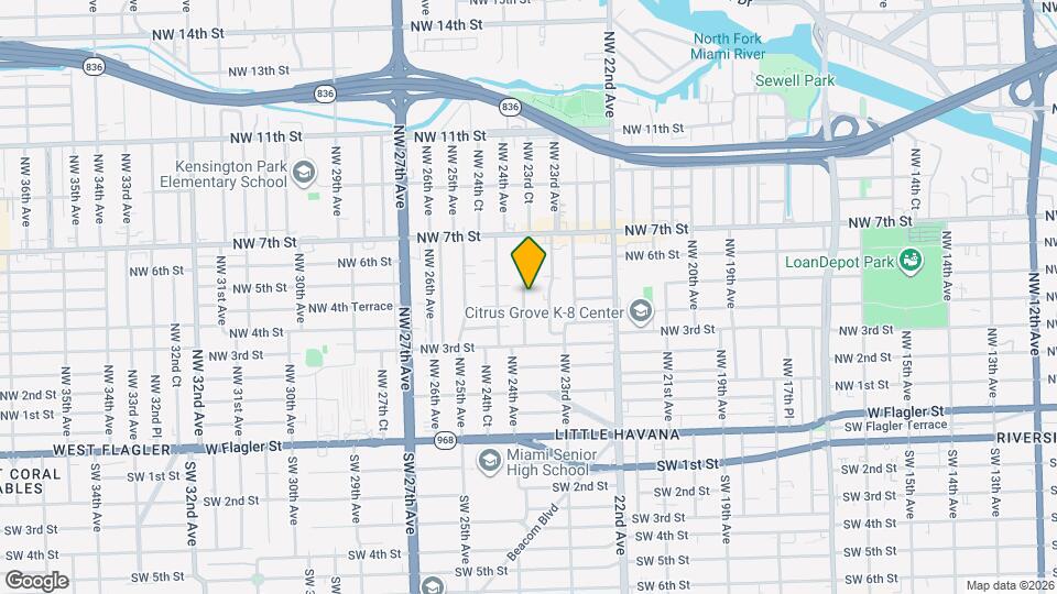 443 NW 23rd Pl Map and Location Details