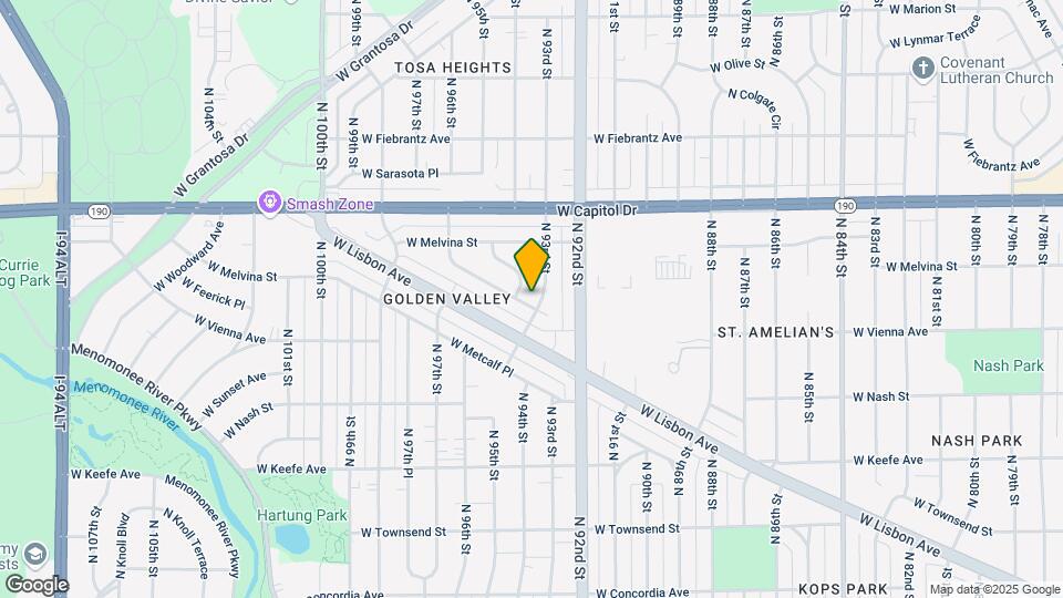 3847 N 93rd St Map and Location Details