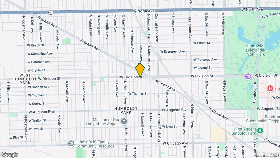 1152 N Lawndale Ave Map and Location Details