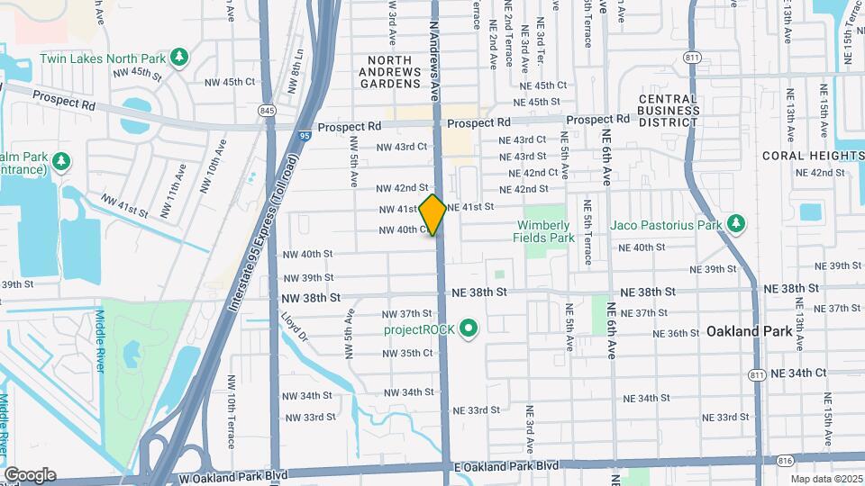 4021 N Andrews Ave Map and Location Details