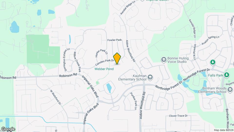 2526 Hidden Park Ln Map and Location Details