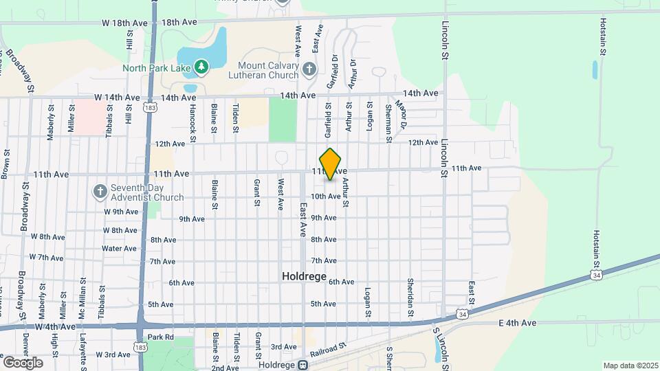 1014 Garfield St Map and Location Details