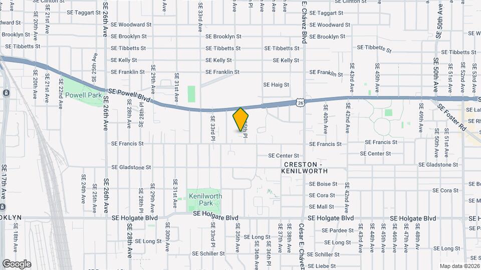 3821 SE 35th Pl Map and Location Details