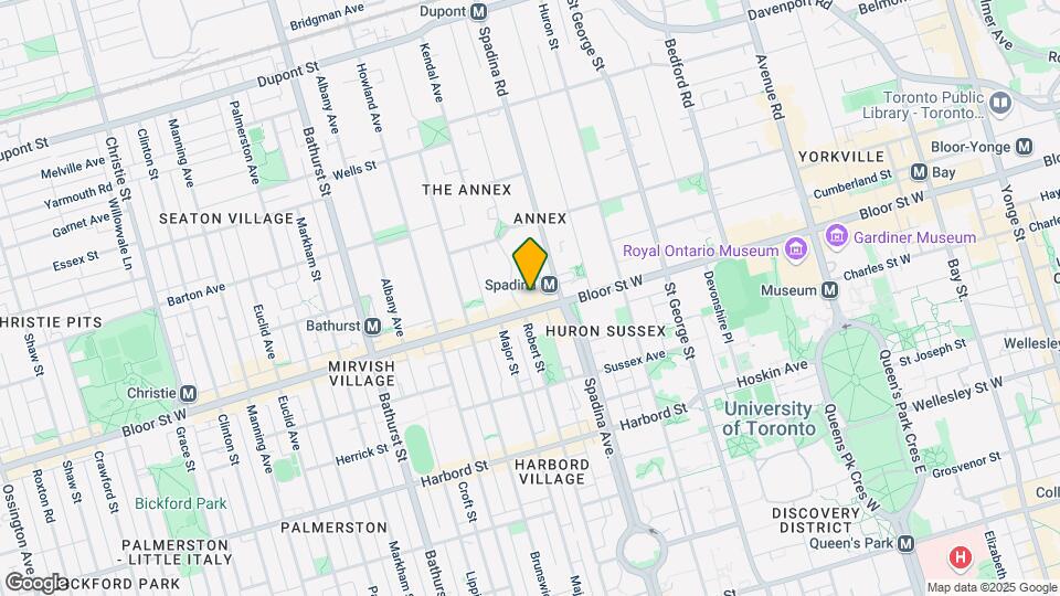 Bloor-Annex Residences Toronto Map and Location Details