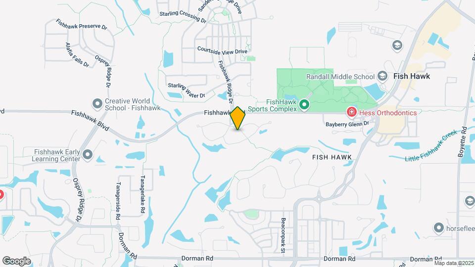 15819 Fishhawk Falls Dr Map and Location Details