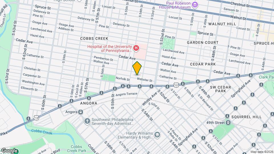 5325 Webster St Map and Location Details