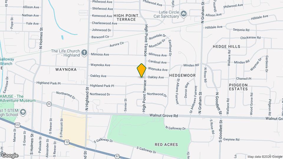 3731 Oakley Ave Mapa y Detalles de la Ubicación
