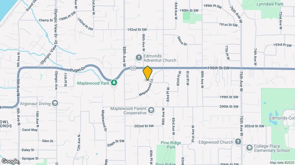 8513 Maplewood Ln Map and Location Details