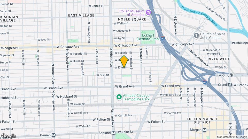 1475 W Erie St, Unit J09P Map and Location Details