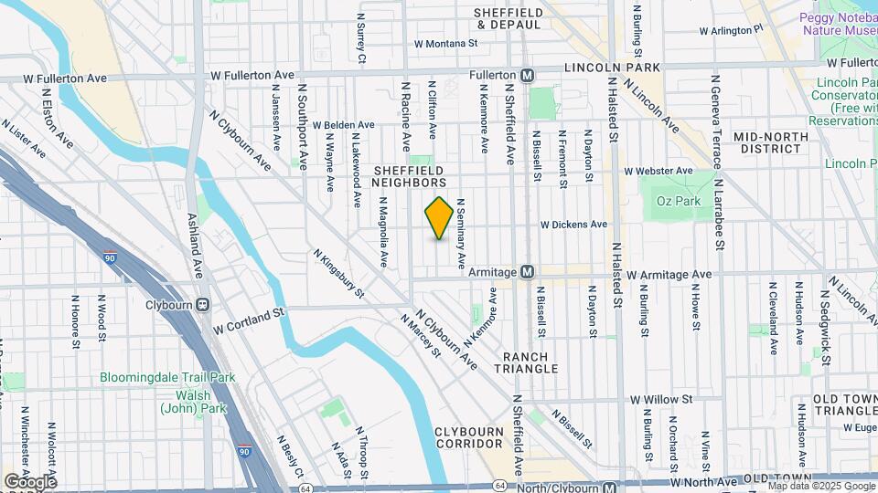 2059 N Clifton Ave, Unit #1 Map and Location Details