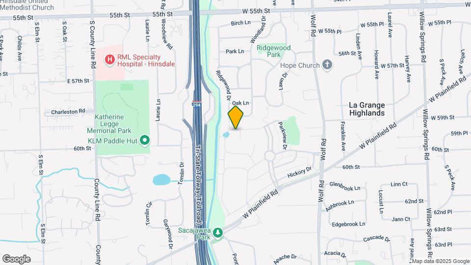 1123 Pin Oak Dr Map and Location Details