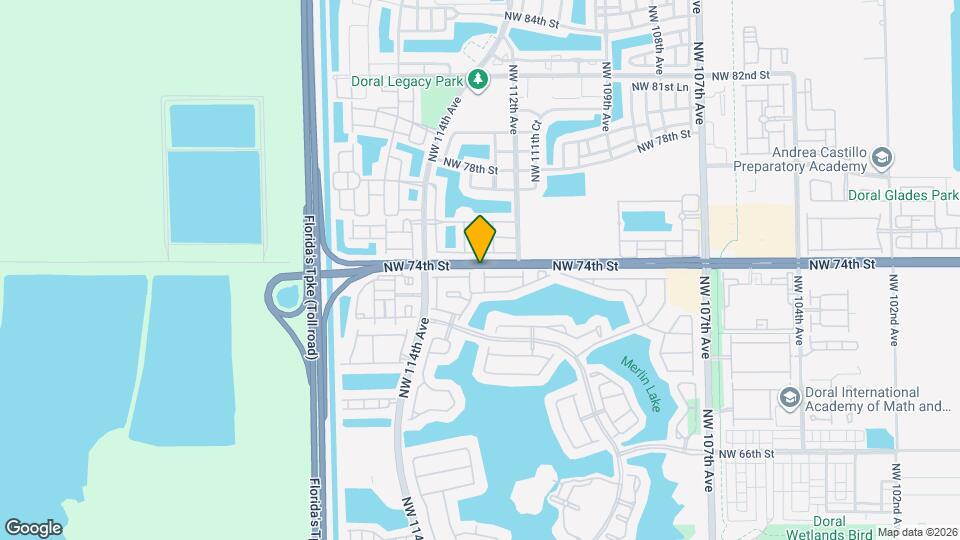 7392 NW 112th Ct Map and Location Details