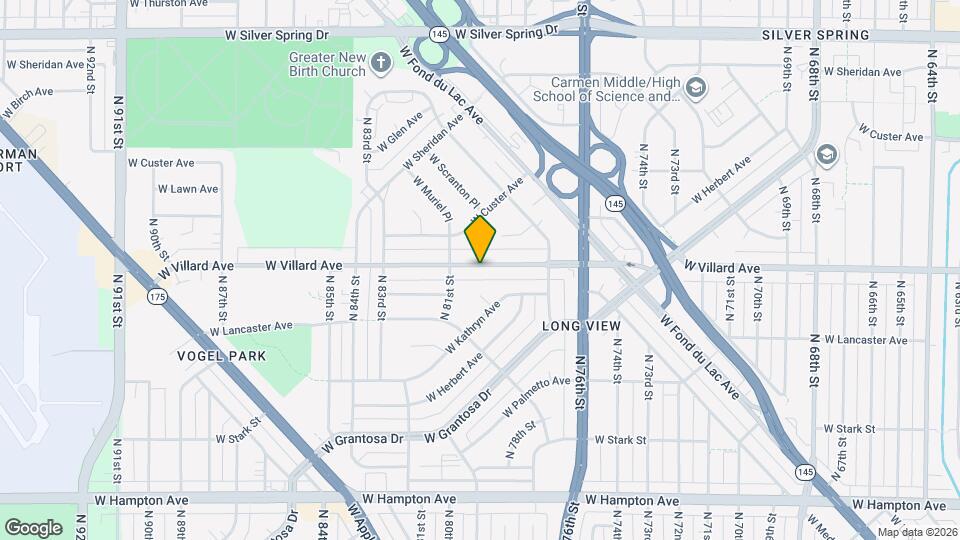 8002 W Villard Ave Mapa y Detalles de la Ubicación