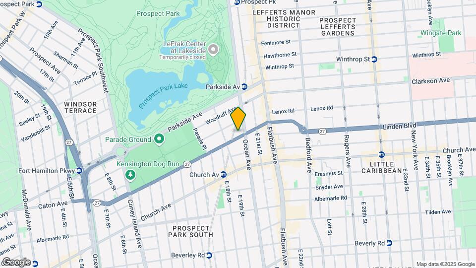 1829 Caton Ave Mapa y Detalles de la Ubicación