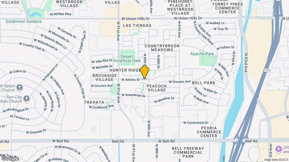 8944 W Grovers Ave Map and Location Details