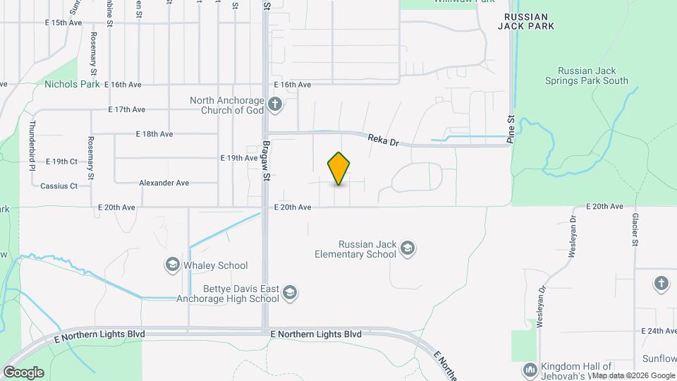 4075 E 20th Ave Map and Location Details