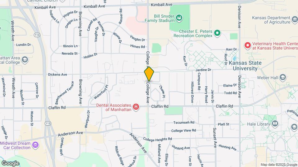 1518 College Ave Map and Location Details