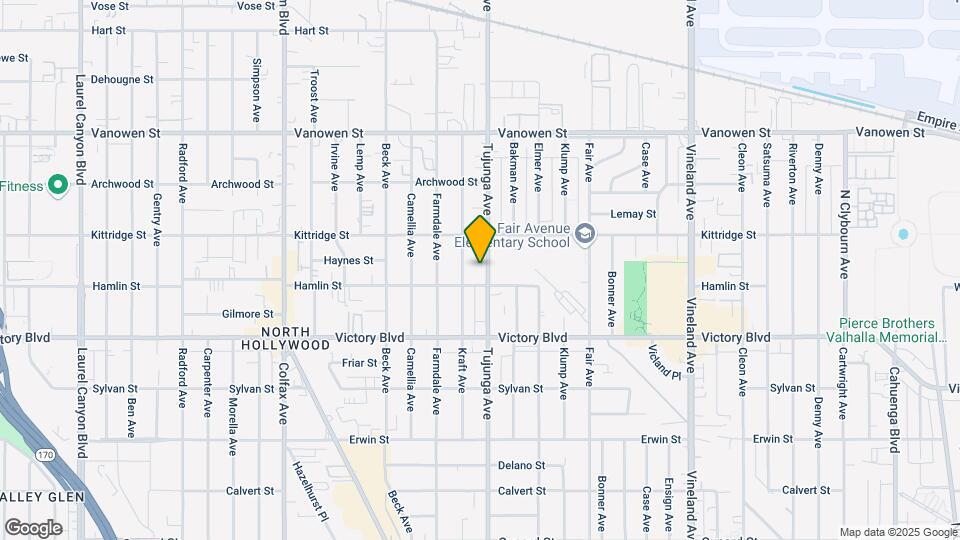6519 Tujunga Ave Map and Location Details