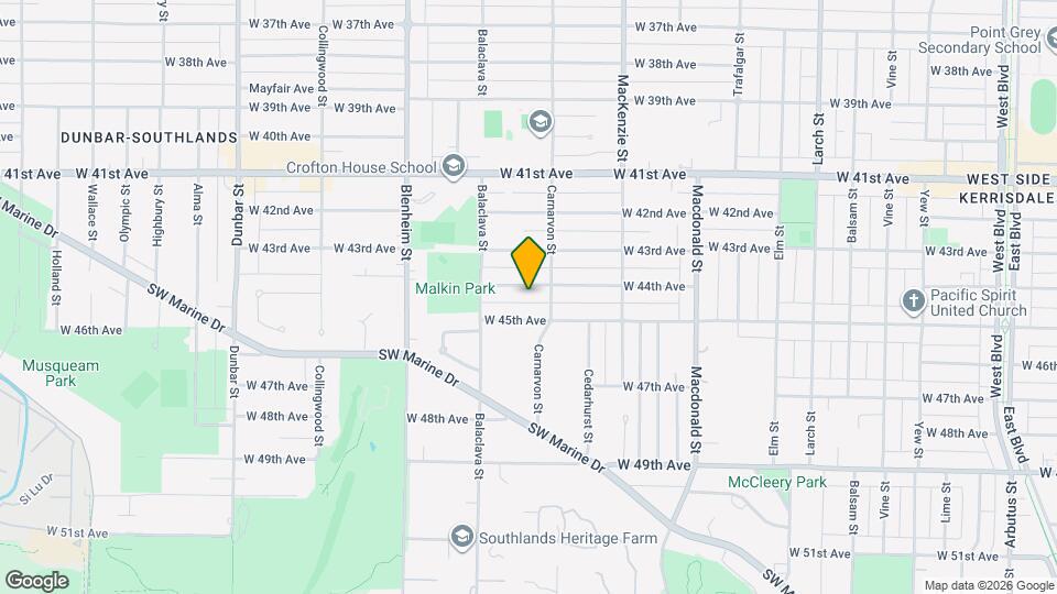 3058 W 44th Ave Map and Location Details