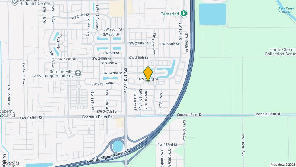 24386 SW 109th Ct Map and Location Details